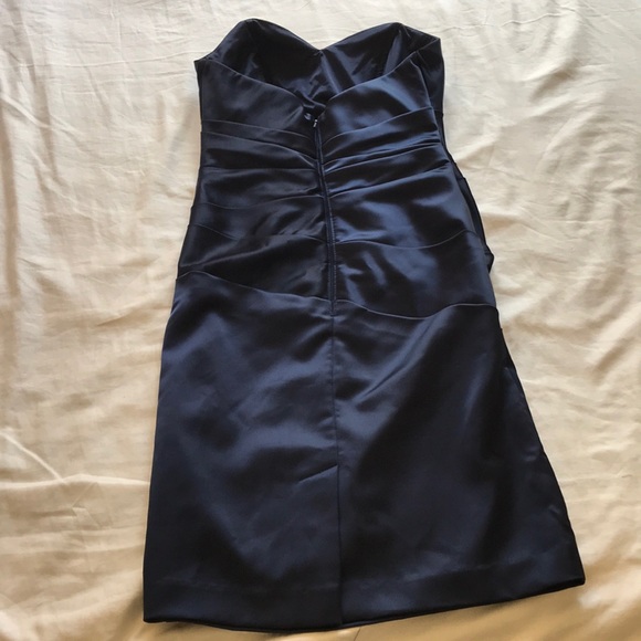 Strapless dress by David’s Bridal - navy - Picture 2 of 3